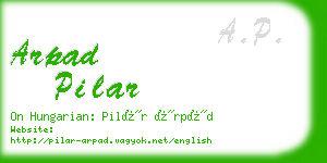 arpad pilar business card